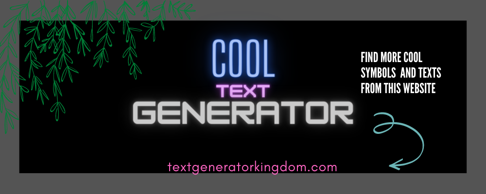 Customize your text Cool Text