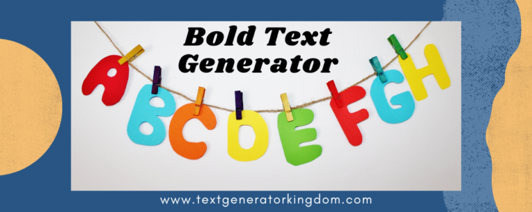 Bold Text Generator