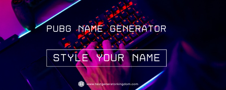 PUBG Name Generator