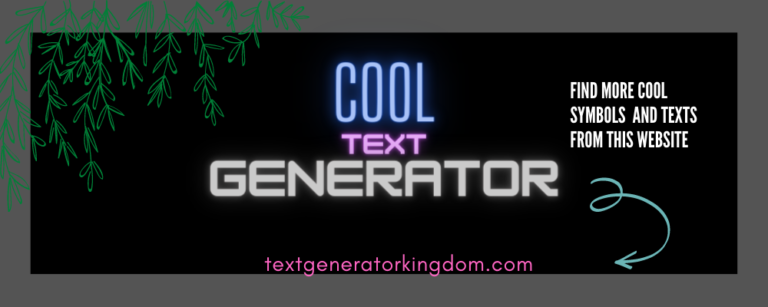 Cool Text Generator