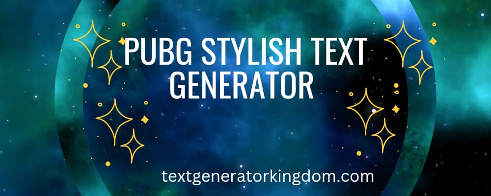 PUBG Stylish Text Generator