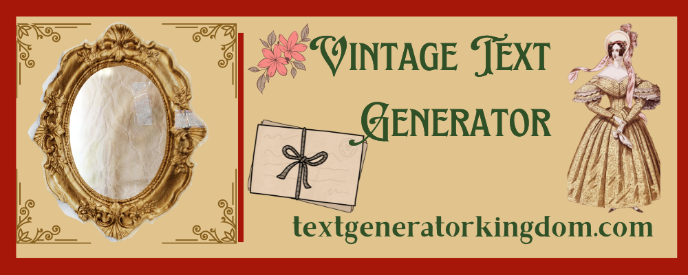 Vintage Text Generator