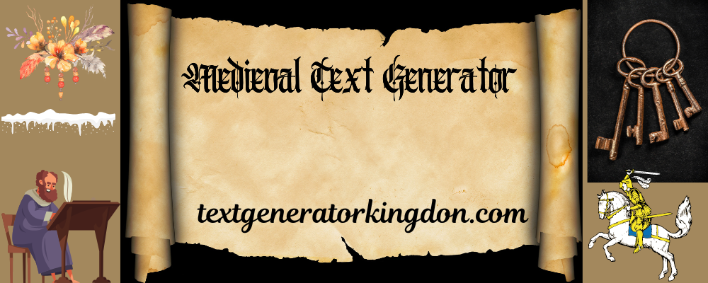 Medieval Text Generator