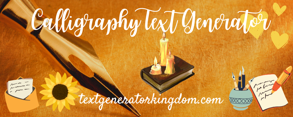 Calligraphy Text Generator