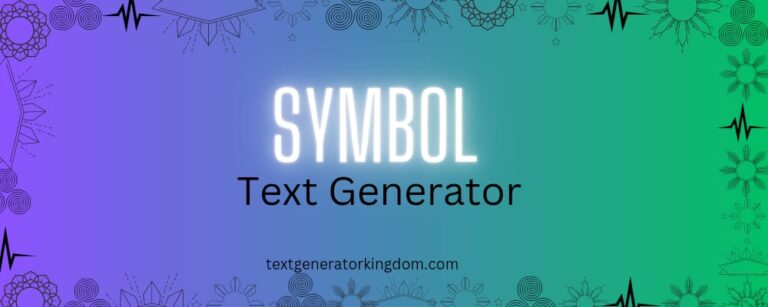 Symbol Fonts Generator