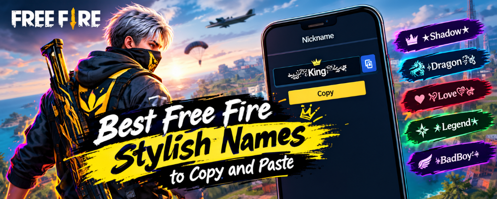 50+ Free Fire Stylish Names to Copy & Paste